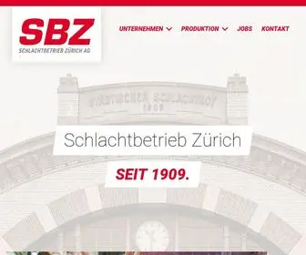 SBzzuerich.ch(Schlachtbetrieb Zürich AG) Screenshot