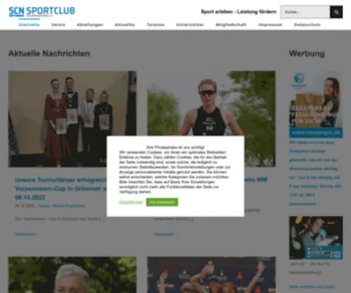 SC-Neubrandenburg.de(Sportclub Neubrandenburg e.V) Screenshot