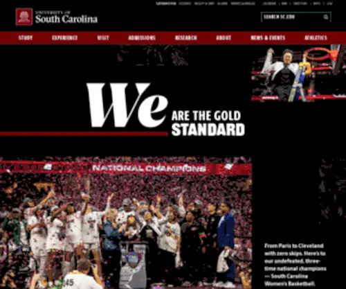 SC.edu(University of South Carolina) Screenshot