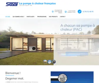 Scaaf.fr(Pompes à Chaleur de Fabrication Française) Screenshot