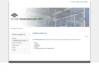 Scab-Immobilien.ch(Über) Screenshot