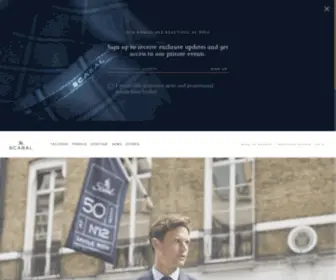 Scabal.com(Finest tailored suits and luxury fabric from England) Screenshot