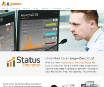 Scada.com(Supervisory Control and Data Acquisition) Screenshot