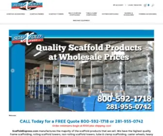 Scaffoldexpress.com(Buy Wholesale Scaffolding Online) Screenshot