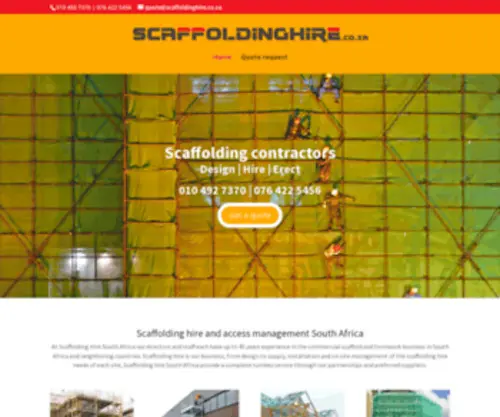 Scaffoldinghire.co.za(Scaffolding Hire South Africa) Screenshot