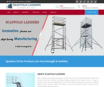 Scaffoldladders.com(Aluminium Scaffolding Manufacturers) Screenshot