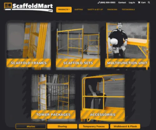 Scaffoldmart.com(ScaffoldMart Scaffolding & Accessories) Screenshot