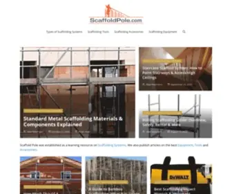 Scaffoldpole.com(Learn About Scaffolding Systems) Screenshot