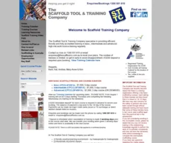 Scaffoldtrainingcompany.com.au(The Scaffold Training Company) Screenshot