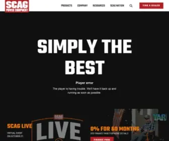 Scag.com(Scag Power Equipment) Screenshot