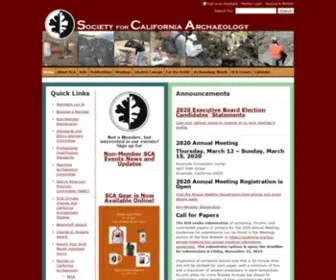 Scahome.org(CALIFORNIA ARCHAEOLOGY) Screenshot