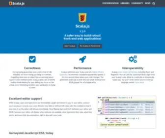 Scala-JS.org(Build robust front) Screenshot