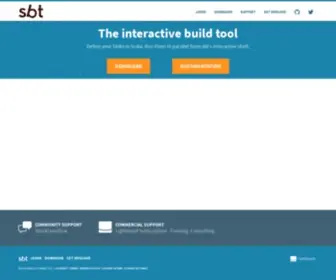 Scala-SBT.org(The interactive build tool) Screenshot