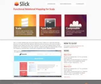 Scala-Slick.org(Slick) Screenshot