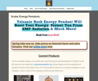 Scalarenergypendants.com(Scalar Energy Pendant) Screenshot