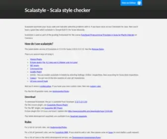Scalastyle.org(Scalastyle) Screenshot