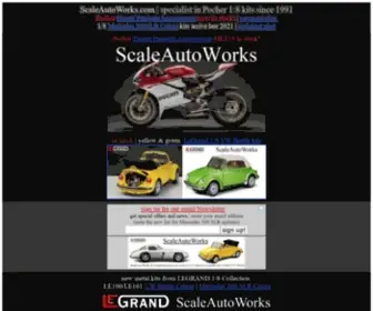 Scaleautoworks.com(Pocher & LeGrand 1/8 Collection model car kits) Screenshot