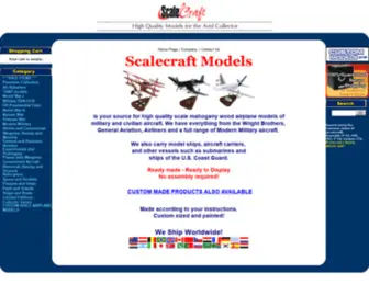 Scalecraft.com(Model Airplanes & Custom Airplane Models) Screenshot