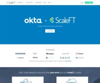 Scaleft.com(ScaleFT is an enterprise software company) Screenshot