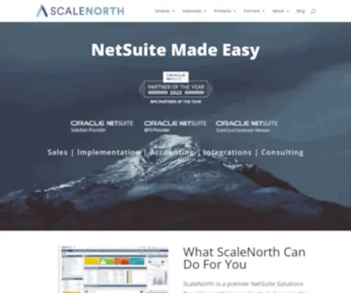 Scalenorth.com(NetSuite Solutions Provider) Screenshot