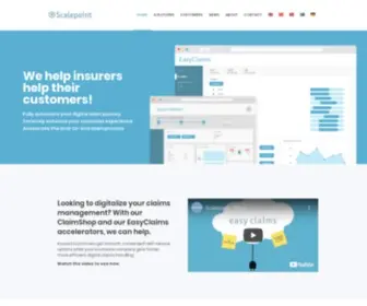 Scalepoint.dk(Accelerate your claims transformation with scalepoint) Screenshot