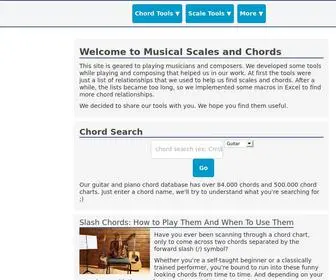 Scales-Chords.com(Music Scales and Chord Tools for Guitar and Piano) Screenshot
