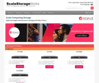 Scalestorageworks.com(Scale Computing Storage) Screenshot