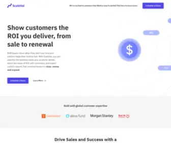 Scaleval.com(Show customers the ROI you deliver) Screenshot