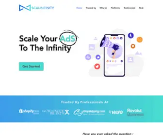 Scalinfinity.com(Facebook Agency Premium Ad Accounts) Screenshot