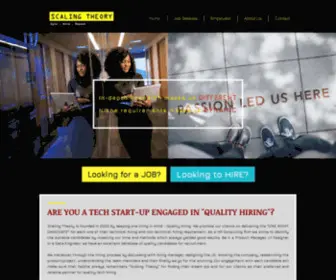 Scalingtheory.com(Hire with Expert Startup Recruiters in fast pace) Screenshot