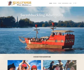 Scallywagspirateadventures.com(Our interactive voyages offer fun and adventure for families and swashbucklers of all ages) Screenshot