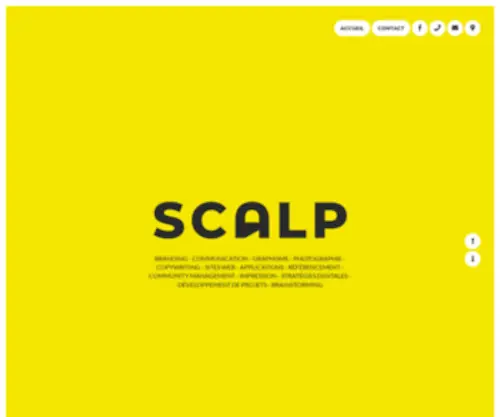 Scalp.be(Scalp, agence de communication) Screenshot