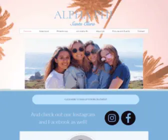 Scalphaphi.com(Santa Clara Alpha Phi) Screenshot