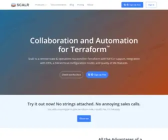 Scalr.ws(Collaboration and Automation for Terraform) Screenshot