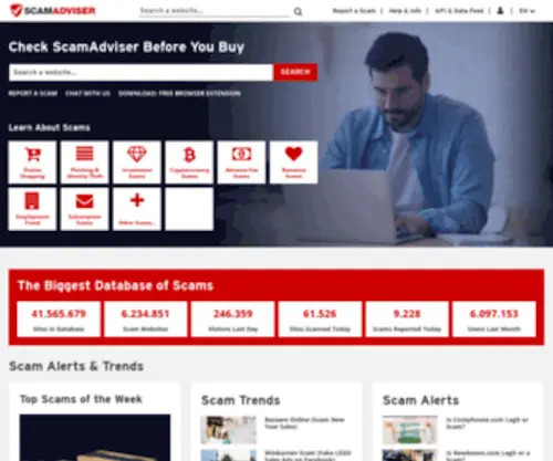 Scamadviser.com(Check a website for risk) Screenshot