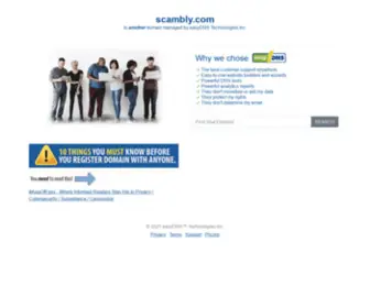 Scambly.com(Parked Page for) Screenshot