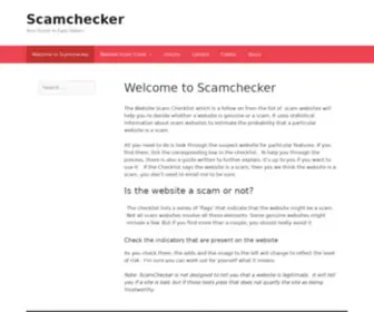 Scamchecker.net(scamchecker) Screenshot