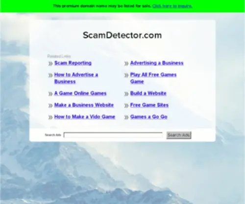 Scamdetector.com(Price Request) Screenshot