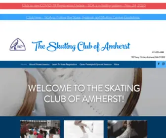 Scamherst.org(The Skating Club of Amherst) Screenshot