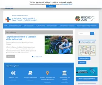 Scamilloforlanini.rm.it(Azienda Ospedaliera San Camillo Forlanini) Screenshot