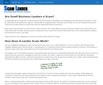 Scamlender.com(Scamlender) Screenshot