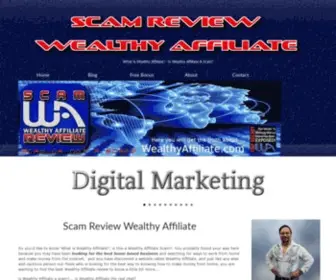 Scamreviewwealthyaffiliate.com(Scam Review Wealthy Affiliate. What) Screenshot