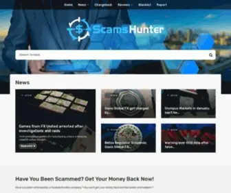 Scamshunter.com(Scamshunter) Screenshot