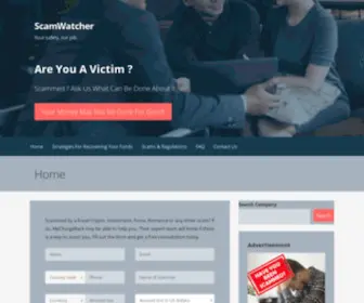 Scamwatcher.org(Home) Screenshot