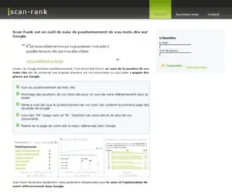 Scan-Rank.com(Suivi de referencement et de positionnement) Screenshot