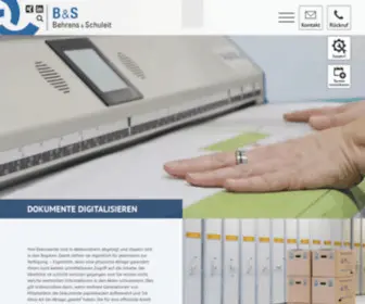 Scan-Service.de(Behrens und Schuleit digitalisiert Ihre Dokumente) Screenshot