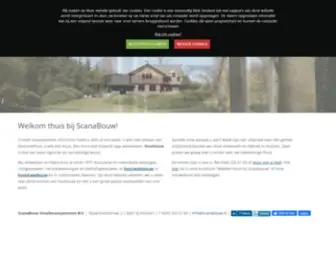 Scanabouw.nl(Welkom bij ScanaBouw Houtbouwsystemen) Screenshot