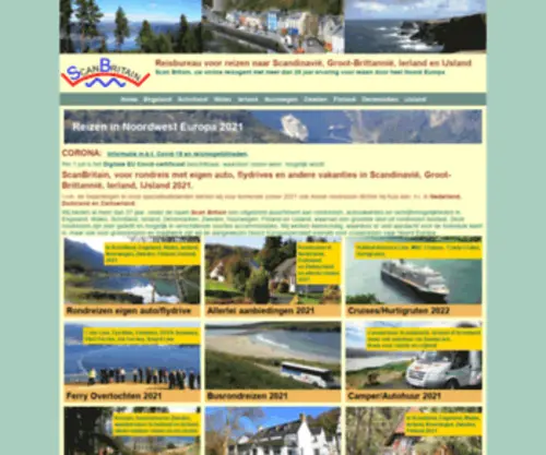 Scanbritain.com(Scan Britain voor reizen in Noord Europa) Screenshot