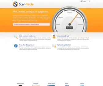 Scancircle.com(The fastest computer diagnosis) Screenshot
