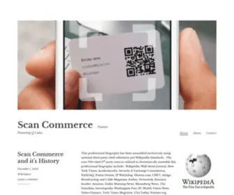 Scancommerce.org(Patents Powering Q Codes) Screenshot